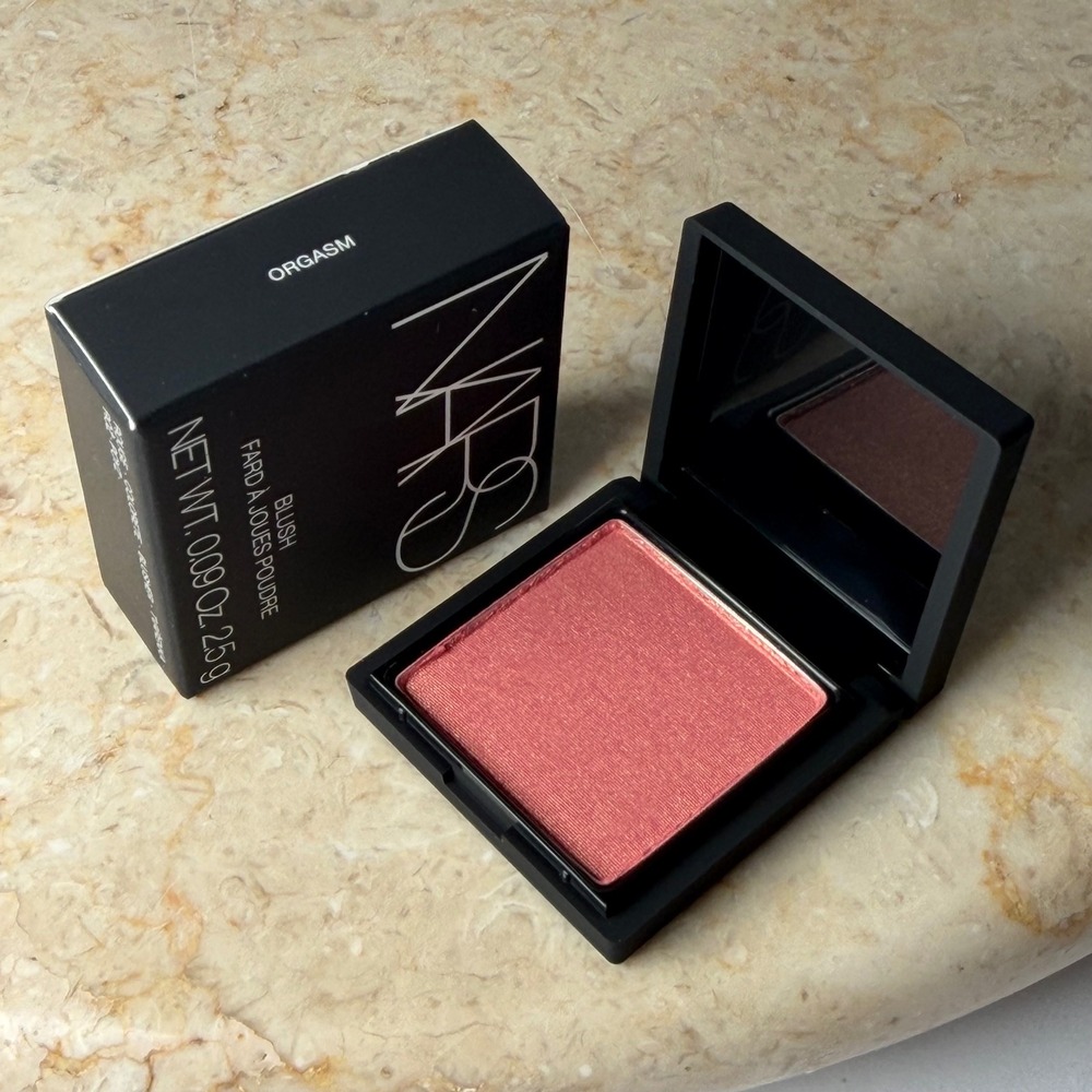 NARS Blush Mini 2.5g Orgasm Peachy Pink Golden Shimmer NIB 53450C